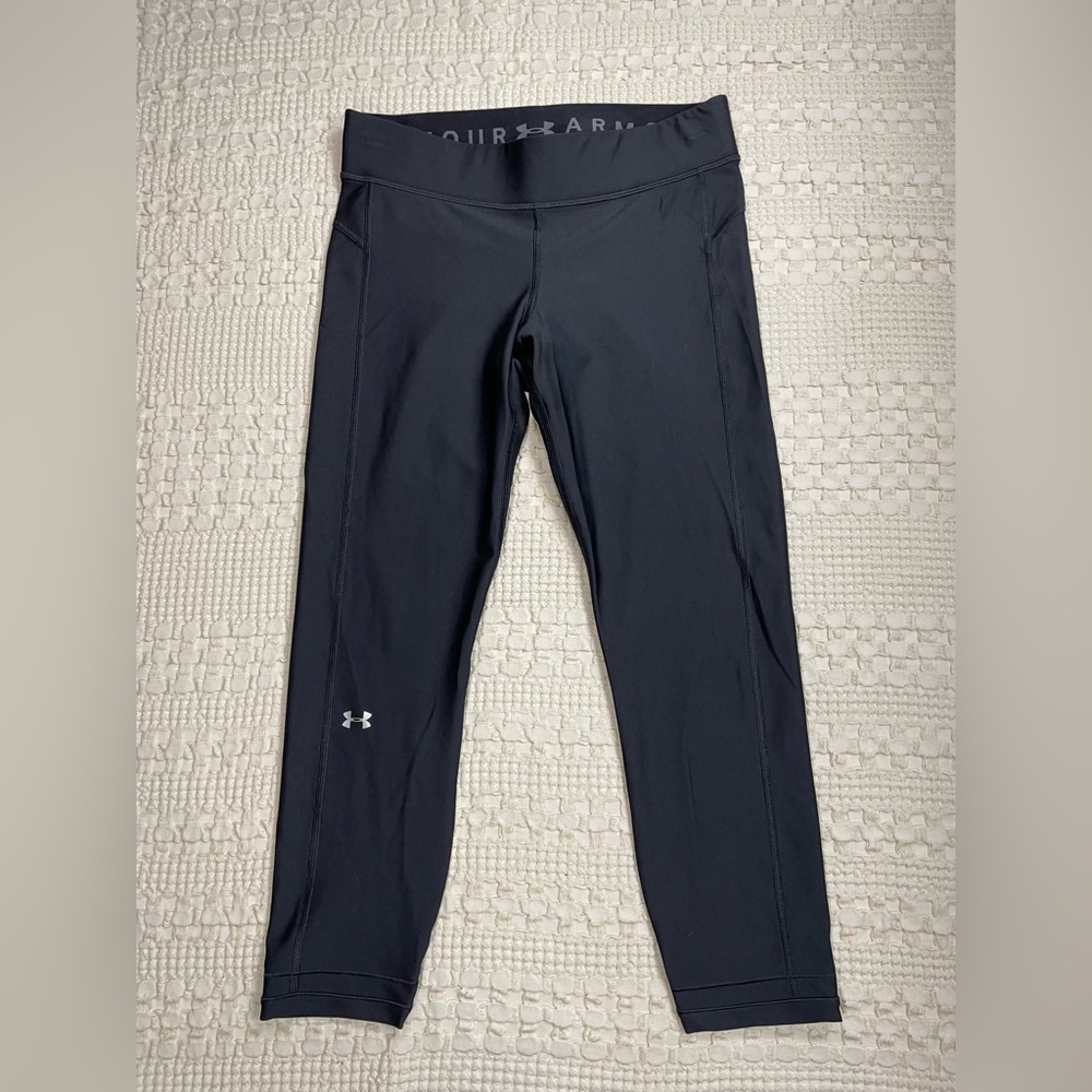 Under Armour Compression Crop Capri Legging Black Large
